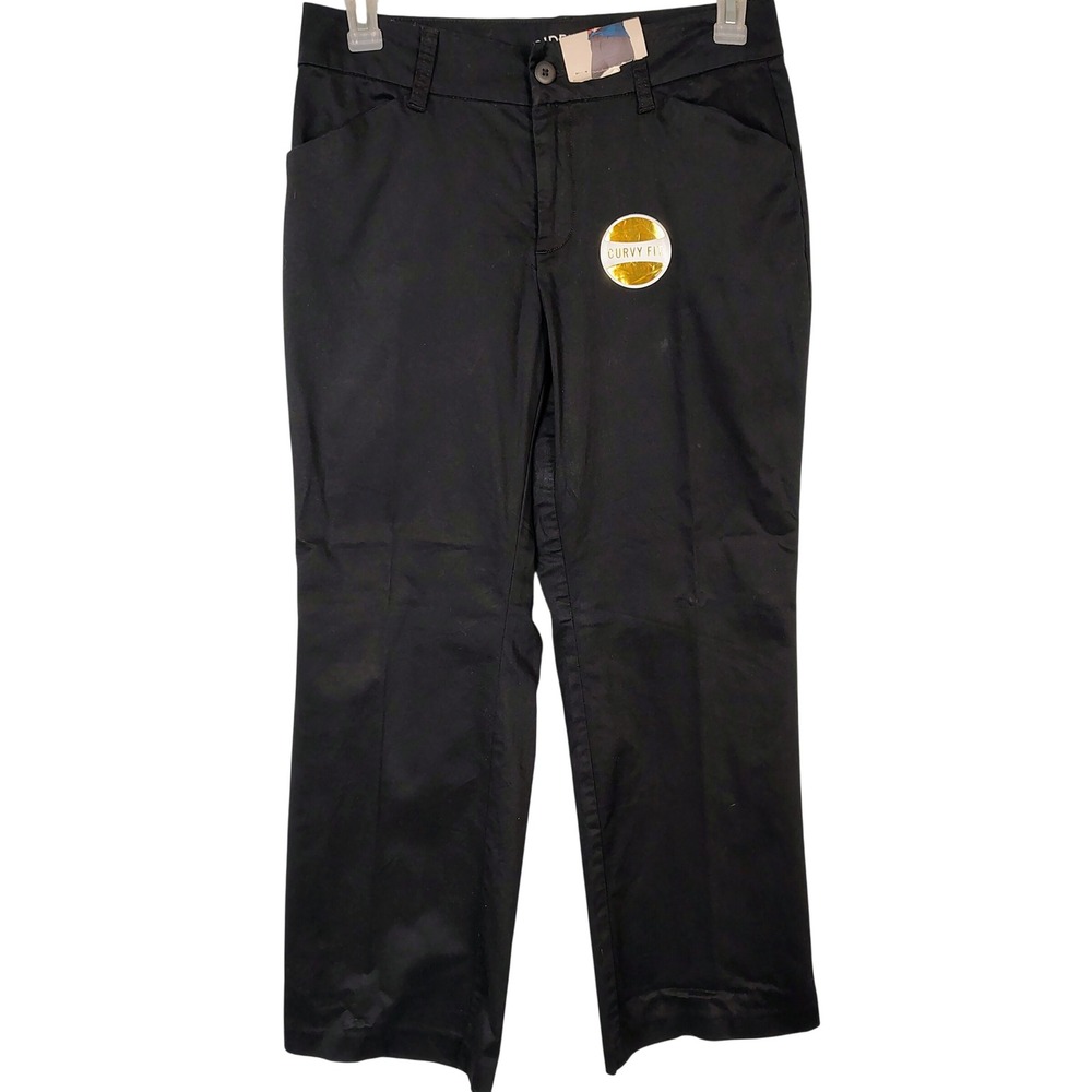 Riders by Lee Curvy Trouser Black Stretch Pants W36CT08 12P Petite